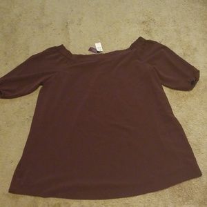New Lane Bryant Off the Shoulders Shirt Dress